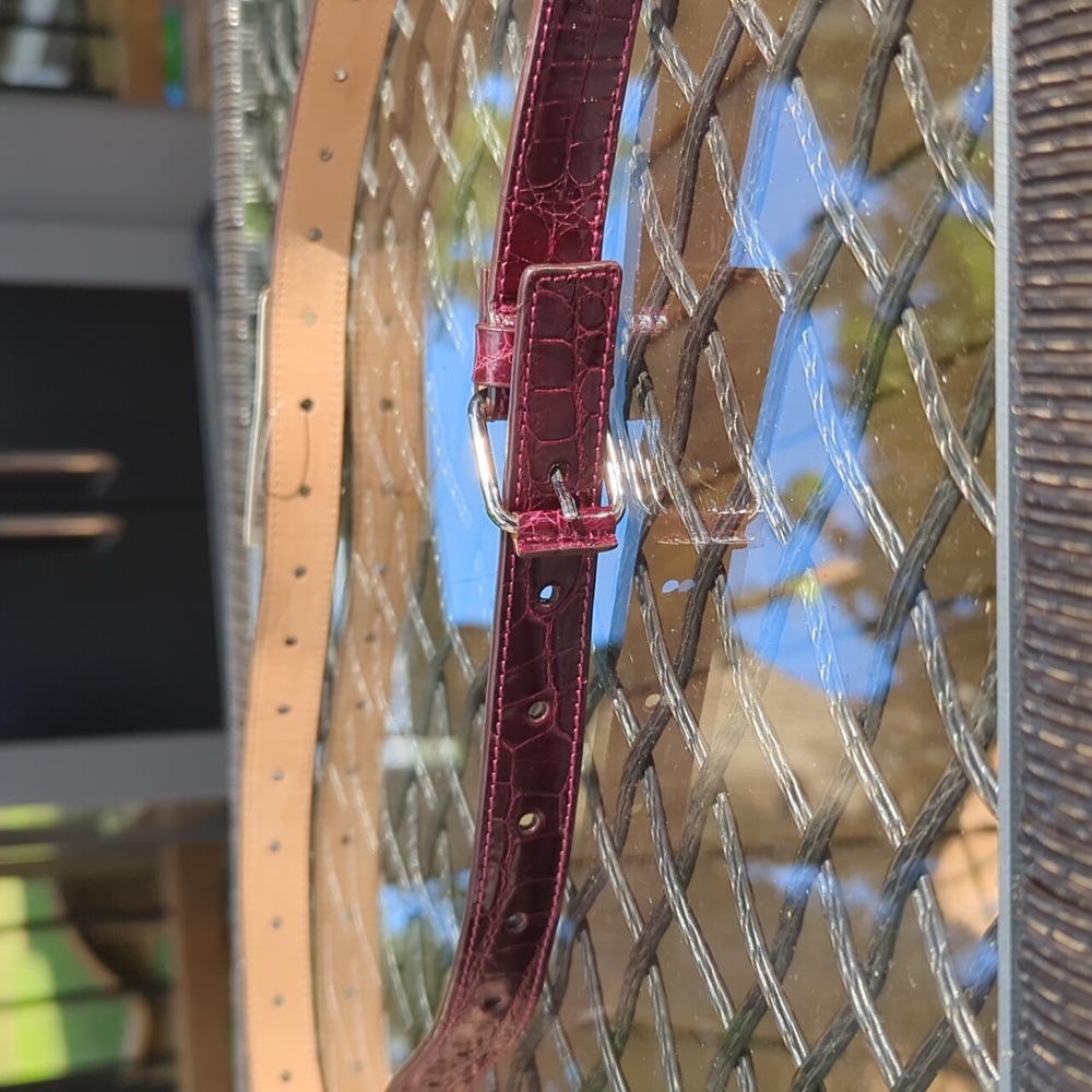 Vintage Bergdorf Goodman Snake print belt